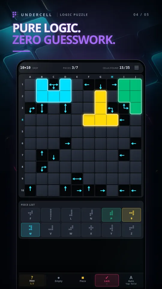 A board half solved, with several pieces already open.